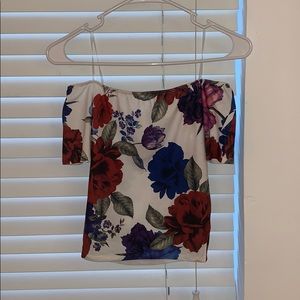 off the shoulder crop top